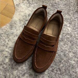 Kelsi Dagger Chestnut Suede Loafers